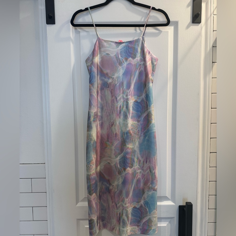 Farm Rio sz Medium Water Pattern Multicolor Dress - Picture 2 of 4